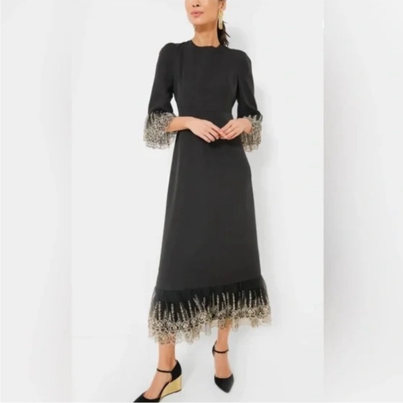 NWT Pomander Place TUCKERNUCK Black Lillith Dress (NOT‎ Velvet) Large